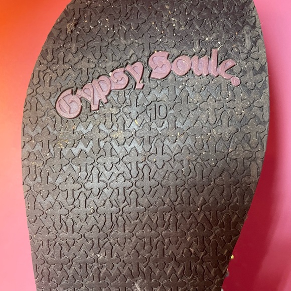 NIB Gypsy Soule Brenda Wedge Sandals s:10M SHE IS NO LONGER IN BIZ-COLLECTORS!! - Picture 7 of 15